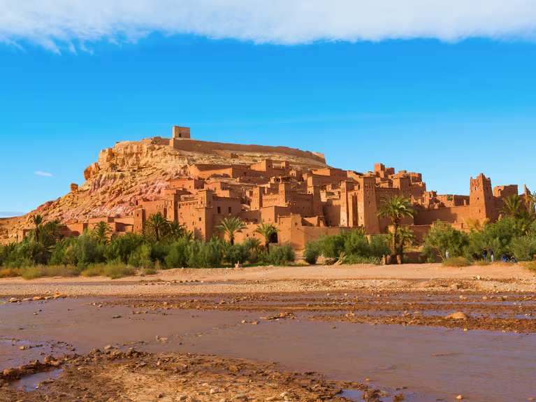 Ait Benhaddou with river bed